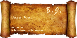 Baza Joel névjegykártya